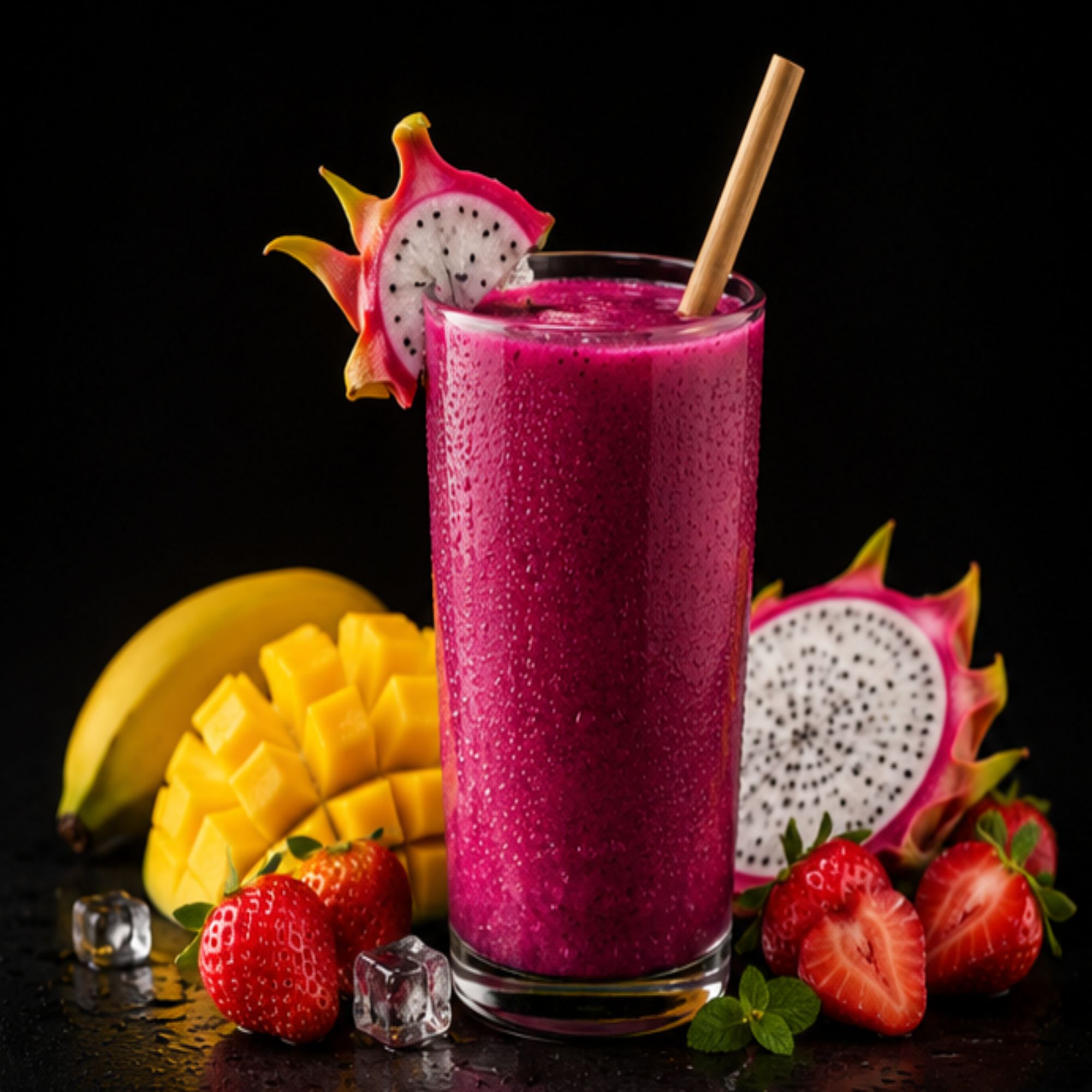 Smoothie Dragon Fruit Mix: Mango, fresa, pitaya